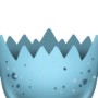 Blue Hatched Egg