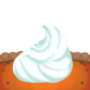 Whipped Cream Pumpkin Pie Slice