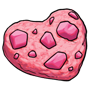 Berry Chocolate Chunks Heart Cookie