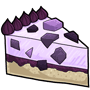 Blueberry Gelatin Cake Slice