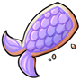 Blueberry Mermaid Tail Cookie