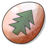 Pine Snowglobe Raindrop Cake