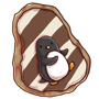 Striped Penguin Cookie