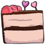 Vanilla Valentine's Ice Cream Cake