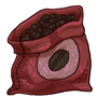 Bag of Red Coffee Beans