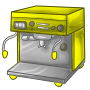 Yellow Espresso Machine