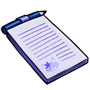 Blue Hanacat Notepad