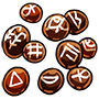 Assorted Brown Hieroglyph Candy Rocks