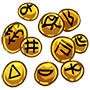 Assorted Gold Hieroglyph Candy Rocks