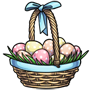 Blue Easter Egg Basket