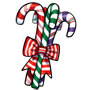 Striped Candy Cane Bunch