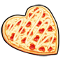 Aioli Sauce Heart-Shaped Pizza