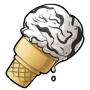 Yang Swirl Ice Cream Cone
