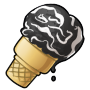 Yin Swirl Ice Cream Cone