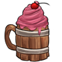 Strawberry Wooden Ice Cream Mug