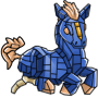 Blue Build-A-Brick Horsekin