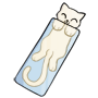 White Cat Bookmark